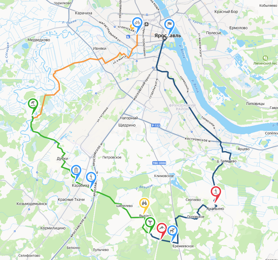 Жарко и страшно красиво - велосипедный маршрут с купанием в реке Которосль